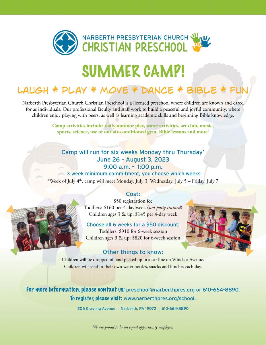 Summer Camp | Narberth Presbyterian Church